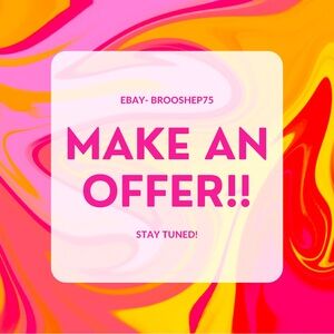 MAKE AN OFFER @ MY CLOSET EVERYTHING MUST GO!!